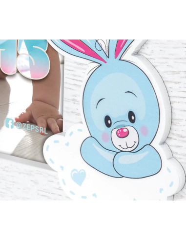 NB882B cornice per quadro Cornice per foto singola Azzurro, Bianco