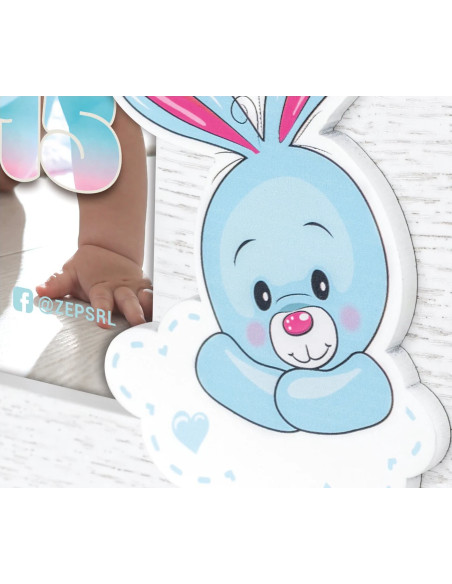 NB882B cornice per quadro Cornice per foto singola Azzurro, Bianco