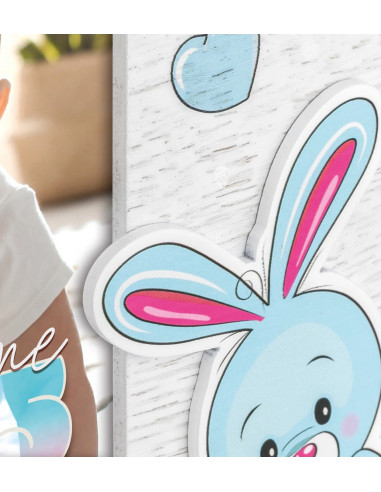 NB882B cornice per quadro Cornice per foto singola Azzurro, Bianco