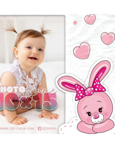 NB883P cornice per quadro Cornice per foto singola Rosa, Bianco 2