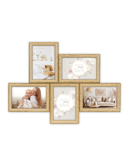 DA455 cornice per quadro Cornice per foto multipla Naturale