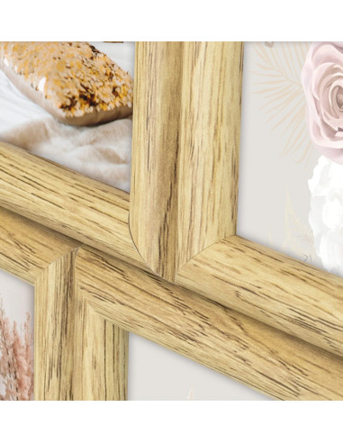 DA455 cornice per quadro Cornice per foto multipla Naturale