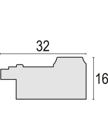 ZEP CORNICE PM223W 20X30 PALERMO WHITE