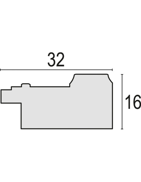 PM868G cornice per quadro Cornice per foto singola Grigio