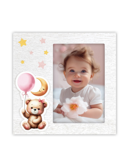 ER746P cornice per quadro Cornice per foto singola Rosa, Bianco