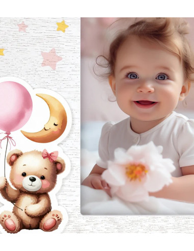 ER746P cornice per quadro Cornice per foto singola Rosa, Bianco