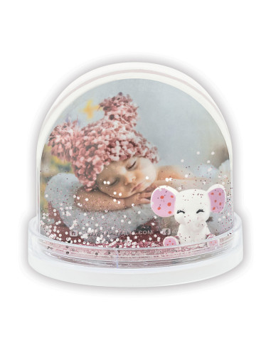 ZEP GIFT PG75P 6,5X6,2 PHOTO GLOBE BABY PINK