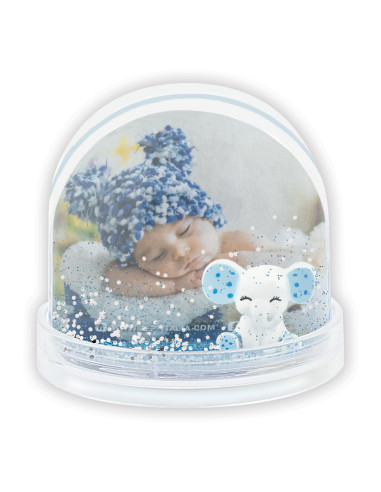 ZEP GIFT PG75B 6,5X6,2 PHOTO GLOBE BABY BLUE