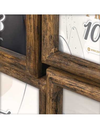 ZL486 cornice per quadro Cornice per foto multipla Marrone