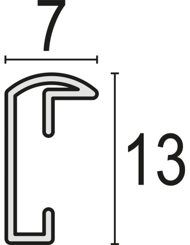 AL1S21 cornice per quadro Cornice per foto singola Nero