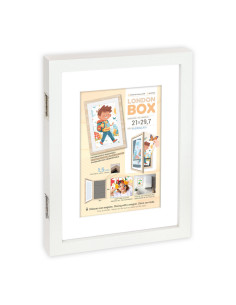 ZEP CORNICE MRW72 14X21,5/21X29,7 (24,5X33X4) LONDON BOX WHITE