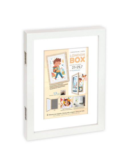 ZEP CORNICE MRW72 14X21,5/21X29,7 (24,5X33X4) LONDON BOX WHITE