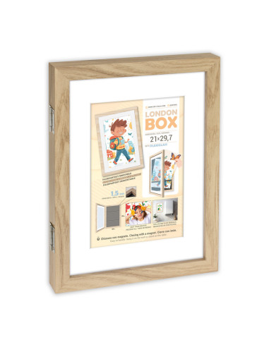 ZEP CORNICE MRN82 14X21,5/21X29,7 (24,5X33X4) LONDON BOX NATURAL