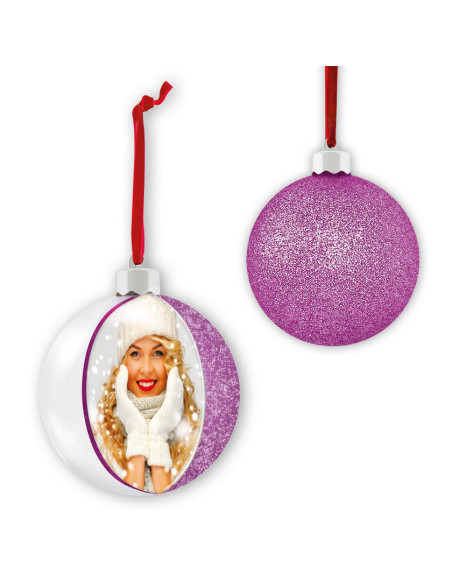 ZEP CORNICE SF105L1 7,5X7,5 PHOTO SNOW FLAKE VIOLET CHRISTMAS NATALE