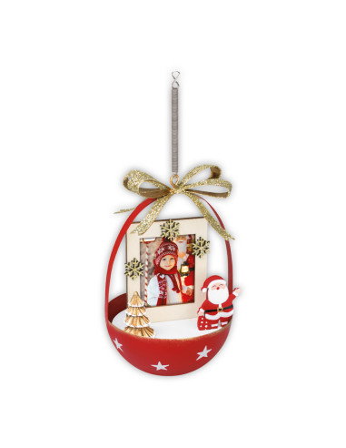 ZEP CORNICE LG23R 3,5X4,5 (D.8 H12,5) WILSON RED CHRISTMAS NATALE