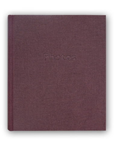 ZEP ALBUM Q5828 29X31 LINEN PERGAMIN 30F BORDEAUX CON VELINA