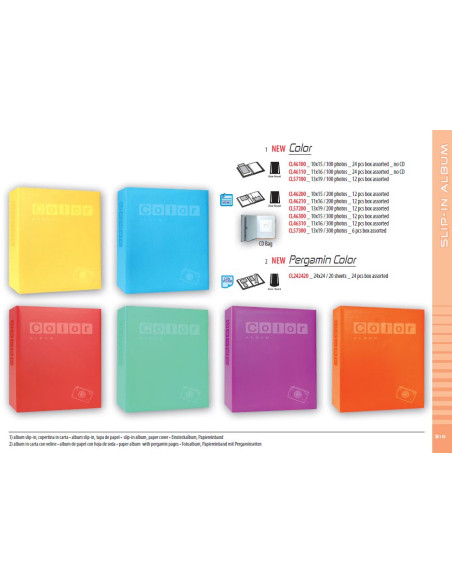 ZEP ALBUM CL46100 10X15 COLOR SLIP-IN 100F