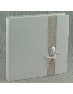 EDICART ALBUM A33601 33X33/40+4 COMUNIONE SPIGA ARGENTO