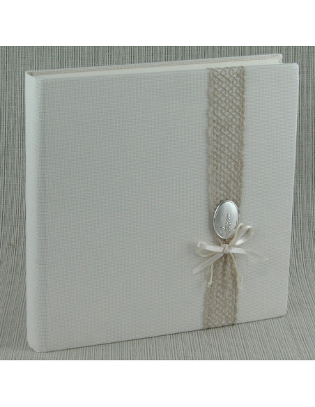 EDICART ALBUM A33601 33X33/40+4 COMUNIONE SPIGA ARGENTO