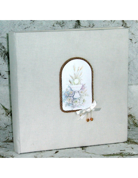 EDICART ALBUM A33605 33X33/40+4 COMUNIONE CALICE CHIARO