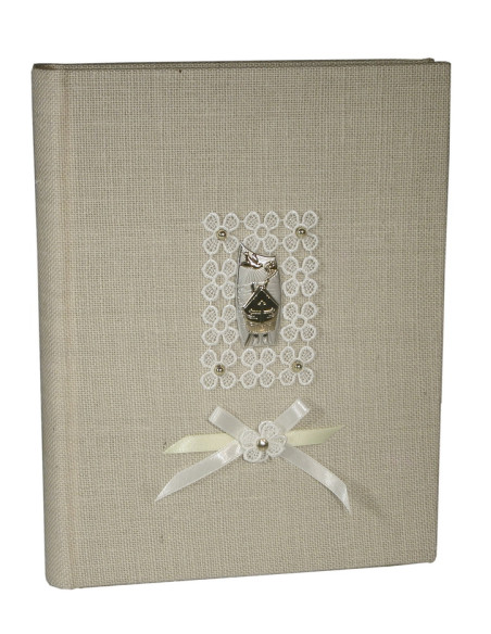 EDICART ALBUM 6132 24X30/30 CRESIMA JUTA NEUTRO