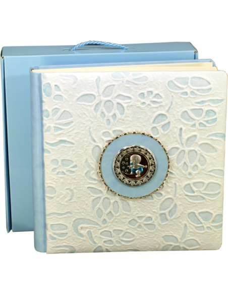 EDICART ALBUM A33500.2 33X33 50F BATTESIMO CELESTE