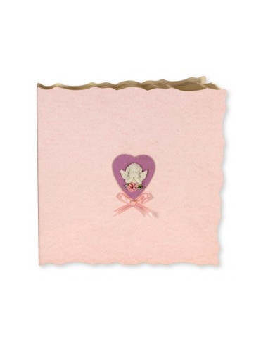 EDICART MINIALBUM 546.15 23X22 15F BATTESIMO ROSA