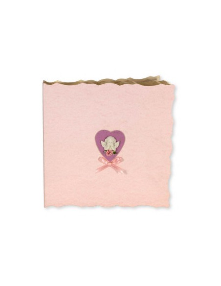 EDICART MINIALBUM 546.15 23X22 15F BATTESIMO ROSA