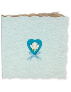 EDICART MINIALBUM 546.15 23X22 15F BATTESIMO AZZURRO