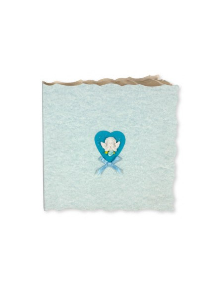 EDICART MINIALBUM 546.15 23X22 15F BATTESIMO AZZURRO
