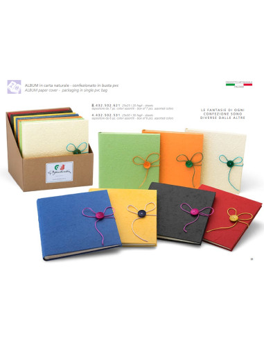BANDINELLI ALBUM 4432 25X25 20F CARTA CON APPLICAZIONI