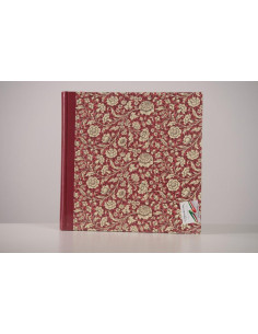 BANDINELLI ALBUM S753 33X33 30F CARTA FANTASY ROSSO FIORI BIANCHI 4528.13