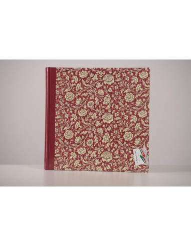 BANDINELLI ALBUM S753 33X33 30F CARTA FANTASY ROSSO FIORI BIANCHI 4528.13