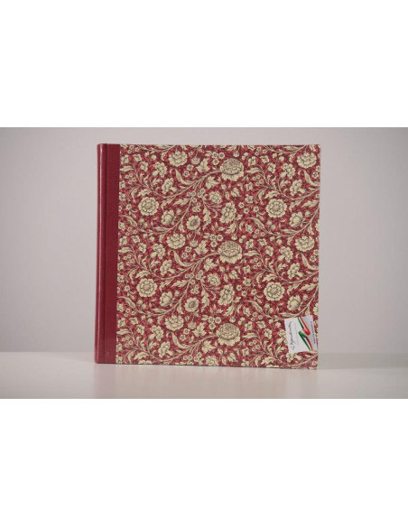 BANDINELLI ALBUM S753 33X33 30F CARTA FANTASY ROSSO FIORI BIANCHI 4528.13