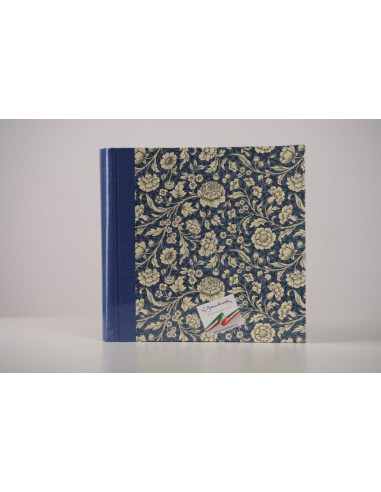 BANDINELLI ALBUM S753 33X33 30F CARTA FANTASY BLU FIORI BIANCHI 4528.17