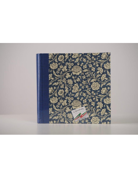 BANDINELLI ALBUM S753 33X33 30F CARTA FANTASY BLU FIORI BIANCHI 4528.17