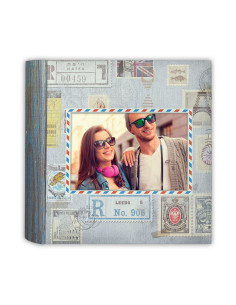 ZEP ALBUM KG25R 25X25 MISTY SPIRAL 25F ROSSO PAGINE NERE