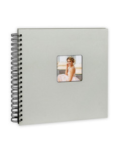 ZEP ALBUM KG21W 21X16 MISTY SPIRAL 25F BIANCO PAGINE NERE