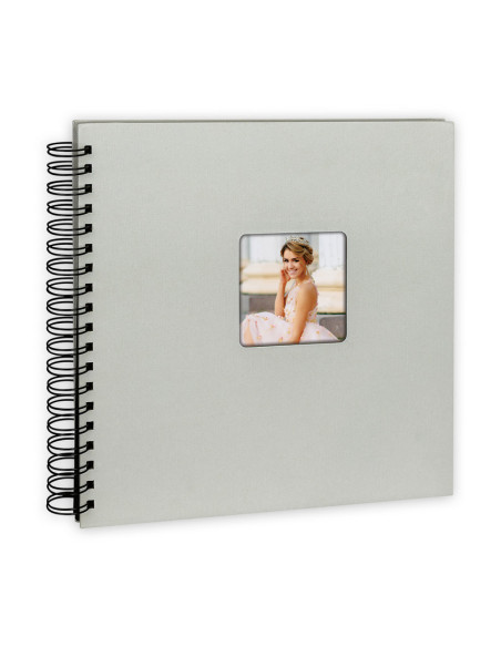 ZEP ALBUM KG21W 21X16 MISTY SPIRAL 25F BIANCO PAGINE NERE