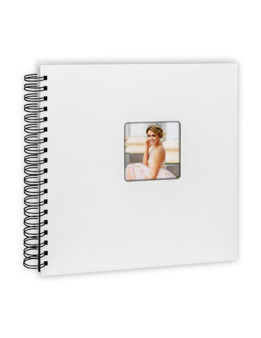 ZEP ALBUM KG25G 25X25 MISTY SPIRAL 25F GRIGIO PAGINE NERE