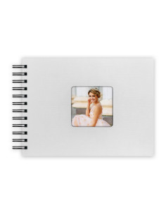 ZEP ALBUM KG21G 21X16 MISTY SPIRAL 25F GRIGIO PAGINE NERE