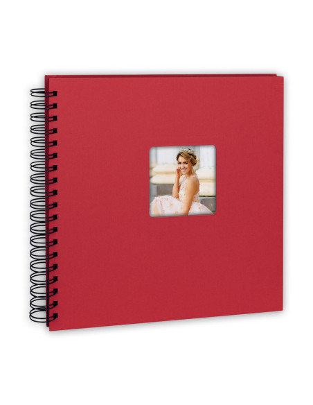 ZEP ALBUM KG25B 25X25 MISTY SPIRAL 25F BLU PAGINE NERE