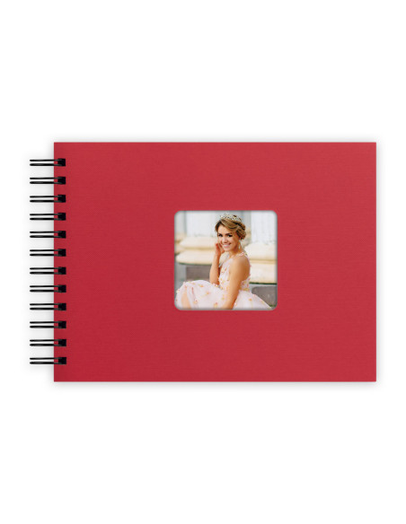 ZEP ALBUM KG21B 21X16 MISTY SPIRAL 25F BLU PAGINE NERE