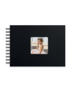 ZEP ALBUM KG21K 21X16 MISTY SPIRAL 25F BLACK PAGINE NERE