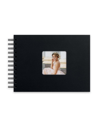 ZEP ALBUM KG21K 21X16 MISTY SPIRAL 25F BLACK PAGINE NERE