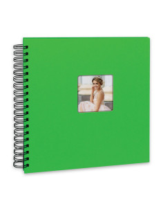 ZEP ALBUM KG25E 25X25 MISTY SPIRAL 25F GREEN PAGINE NERE