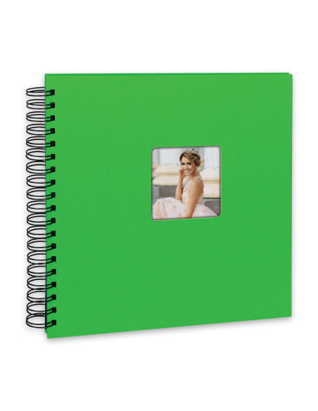 ZEP ALBUM KG25E 25X25 MISTY SPIRAL 25F GREEN PAGINE NERE