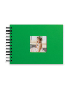 ZEP ALBUM KG21E 21X16 MISTY SPIRAL 25F GREEN PAGINE NERE