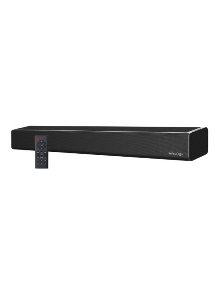 SWISS-GO SOUNDBAR TV ALTOPARLANTE DRACO 80W BLUETOOTH 5.0 NERO USB HDM