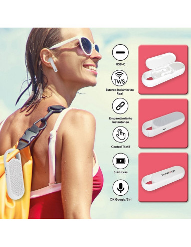 SWISS-GO AURICOLARE E SPEAKER  CUFFIA BLUETOOTH HESTIA